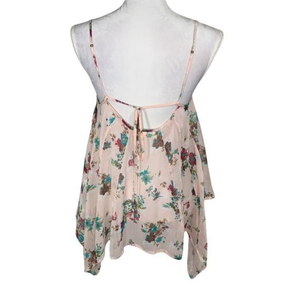 Steve Madden Top Womens Medium Shirt Blouse Sleeveless Tank Floral Boho Cottage - Picture 5 of 12
